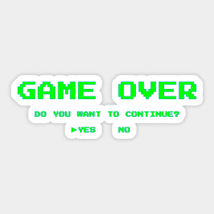 Game Over Sticker